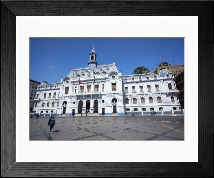 Framed Print : The Admiralty Building, Valparaiso, Chile, South America Framed Print : The Admiralty Building, Valparaiso, Chile, South America