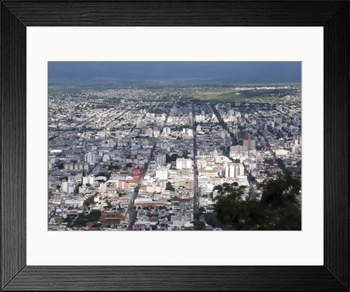 Framed Print : Salta from above, Argentina, South America Framed Print : Salta from above, Argentina, South America