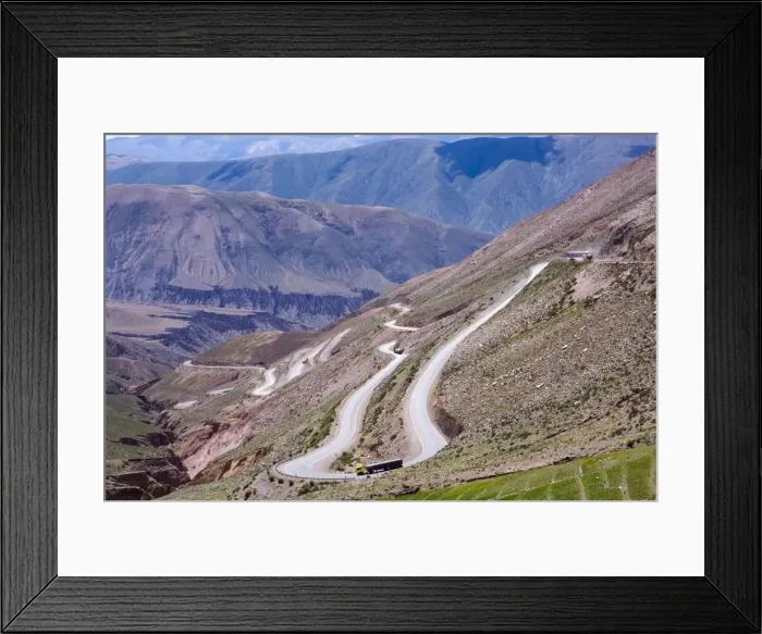 Framed Print : Winding road, Pumamarca region, Argentina, South America Framed Print : Winding road, Pumamarca region, Argentina, South America