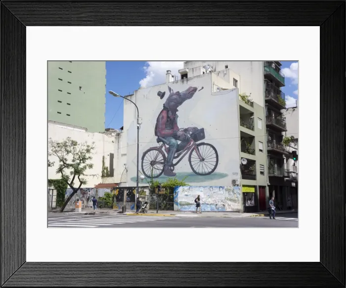 Framed Print : Fun graffiti, San Telmo, Buenos Aires, Argentina, South America Framed Print : Fun graffiti, San Telmo, Buenos Aires, Argentina, South America
