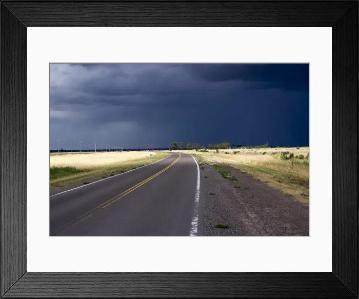 Framed Print : Empty road, Patagonia, Argentina, South America Framed Print : Empty road, Patagonia, Argentina, South America