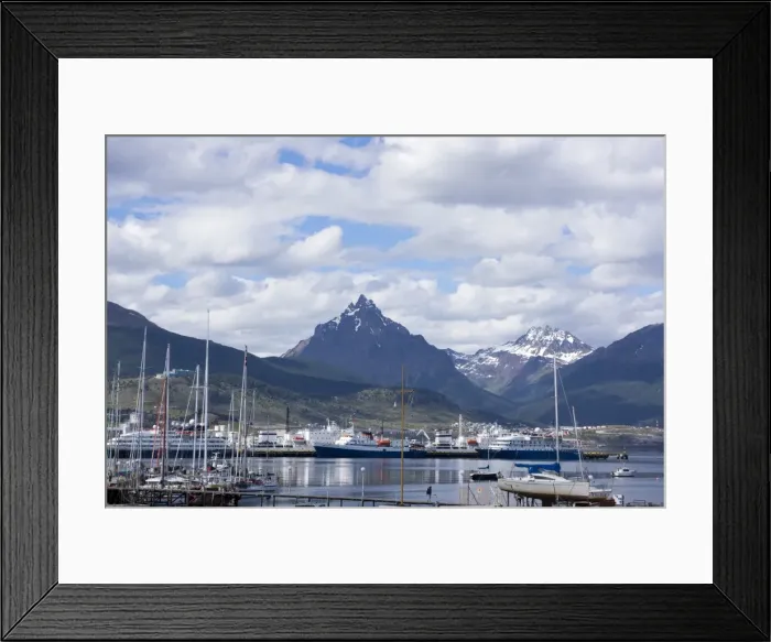 Framed Print : Harbour, Ushuaia, Tierra del Fuego, Argentina, South America Framed Print : Harbour, Ushuaia, Tierra del Fuego, Argentina, South America