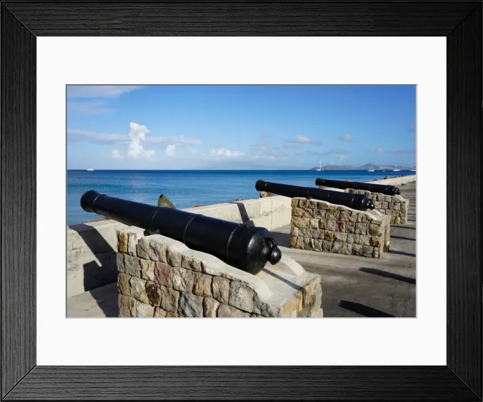 Framed Print : Charlestown, Nevis, St. Kitts and Nevis, Leeward Islands, West Indies, Caribbean