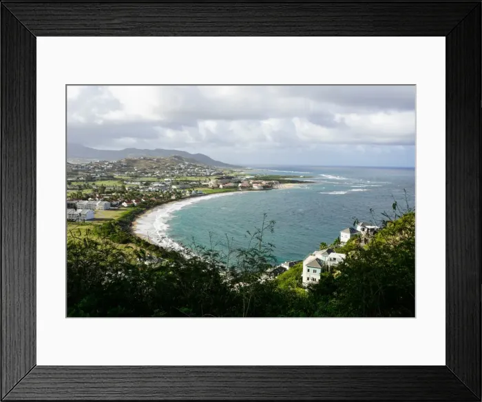 Framed Print : Atlantic coast, St. Kitts, St. Kitts and Nevis, Leeward Islands, West Indies, Caribbean Framed Print : Atlantic coast, St. Kitts, St. Kitts and Nevis, Leeward Islands, West Indies, Caribbean