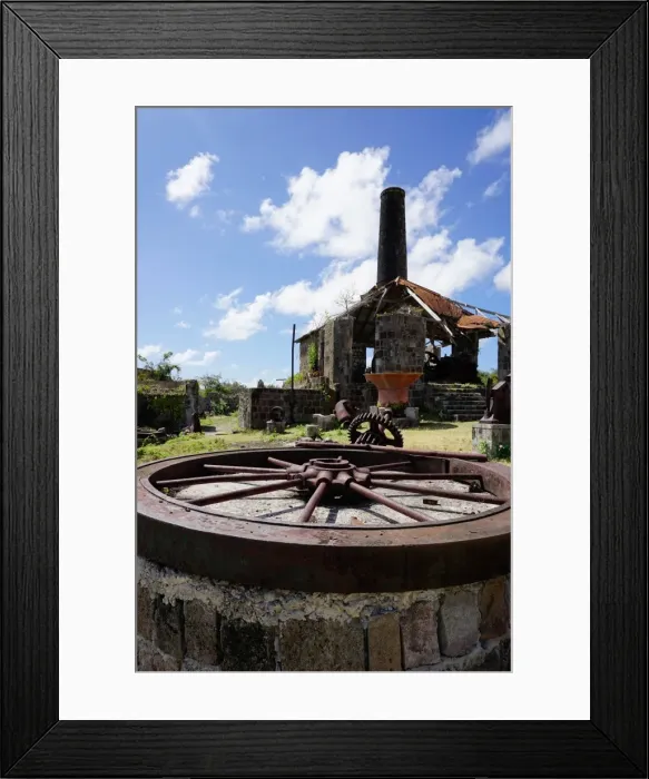 Framed Print : Derelict old sugar mill, Nevis, St. Kitts and Nevis, Leeward Islands, West Indies Framed Print : Derelict old sugar mill, Nevis, St. Kitts and Nevis, Leeward Islands, West Indies