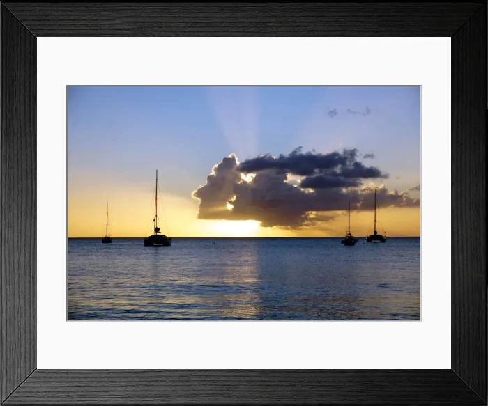 Framed Print : Sunset, St. Kitts and Nevis, Leeward Islands, West Indies, Caribbean, Central America Framed Print : Sunset, St. Kitts and Nevis, Leeward Islands, West Indies, Caribbean, Central America
