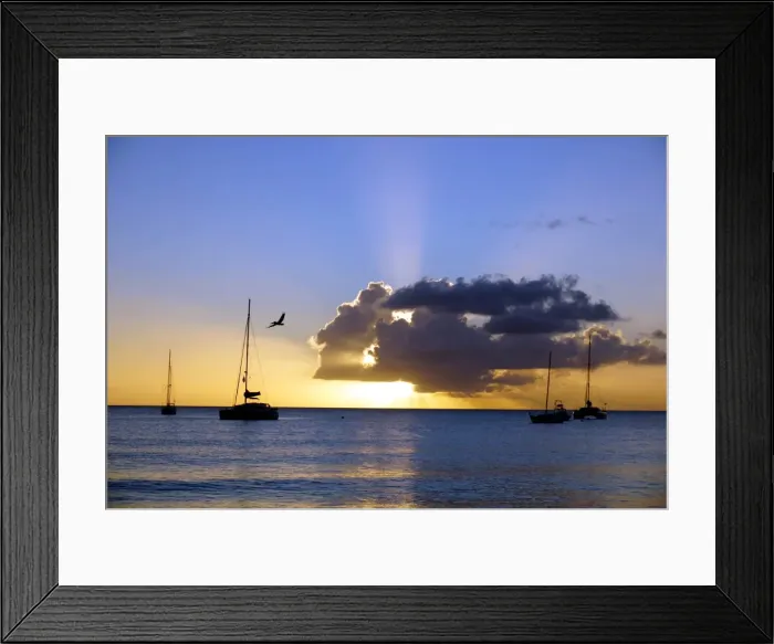 Framed Print : Sunset, St. Kitts and Nevis, Leeward Islands, West Indies, Caribbean, Central America Framed Print : Sunset, St. Kitts and Nevis, Leeward Islands, West Indies, Caribbean, Central America