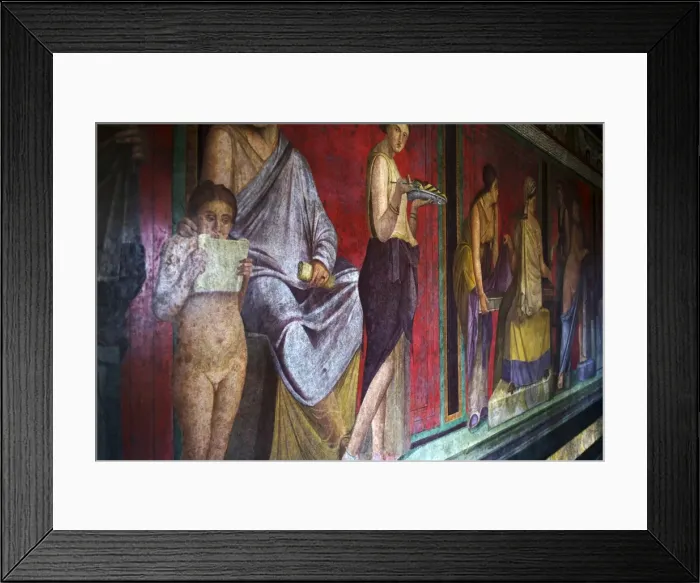 Framed Print : The Baccantis in the Triclinium In the Villa dei Misteri, Pompeii, UNESCO World Heritage Site Framed Print : The Baccantis in the Triclinium In the Villa dei Misteri, Pompeii, UNESCO World Heritage Site
