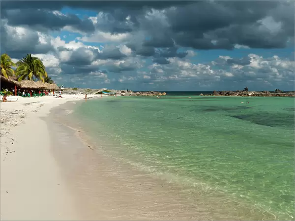 A beach along east coast, Cozumel Island, Quintana Roo, Mexico, North America