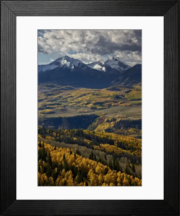 Framed Print : Lizard Head and yellow aspens in the fall, Uncompahgre National Forest, Colorado Framed Print : Lizard Head and yellow aspens in the fall, Uncompahgre National Forest, Colorado