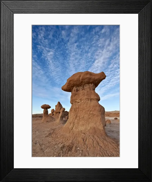 Framed Print : Goblins, toadstools, or hoodoos, Goblin Valley State Park, Utah, United States of America