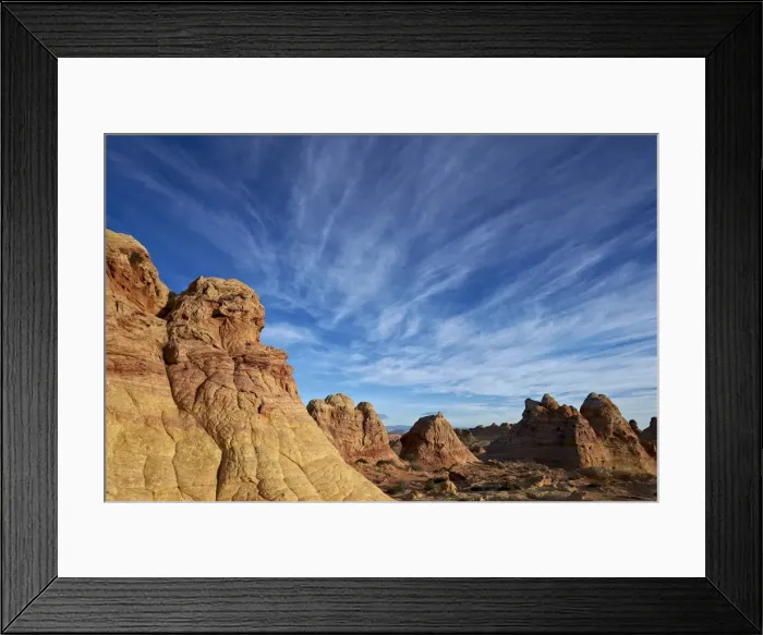 Framed Print : Clouds over sandstone cones, Coyote Buttes Wilderness, Vermilion Cliffs National Monument Framed Print : Clouds over sandstone cones, Coyote Buttes Wilderness, Vermilion Cliffs National Monument