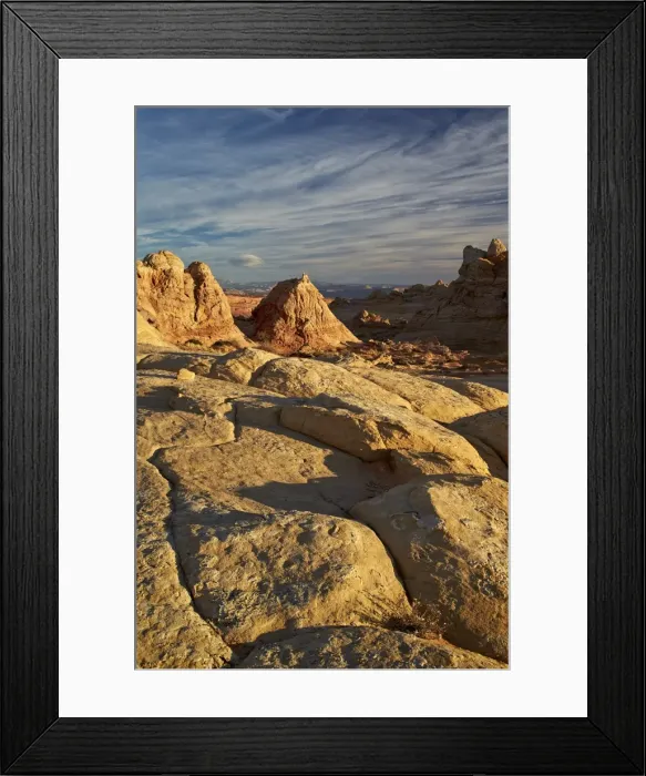 Framed Print : Tan sandstone at first light, Coyote Buttes Wilderness, Vermilion Cliffs National Monument Framed Print : Tan sandstone at first light, Coyote Buttes Wilderness, Vermilion Cliffs National Monument