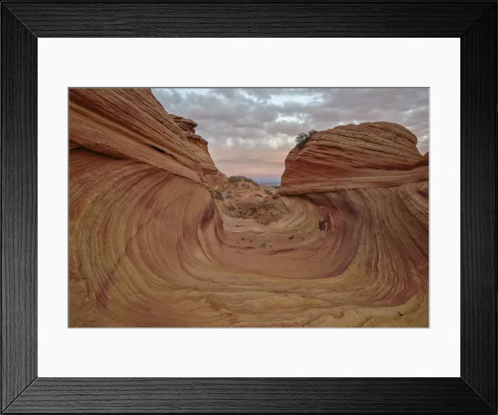Framed Print : Red and yellow sandstone wave channel, Coyote Buttes Wilderness, Vermilion Cliffs National Monument Framed Print : Red and yellow sandstone wave channel, Coyote Buttes Wilderness, Vermilion Cliffs National Monument
