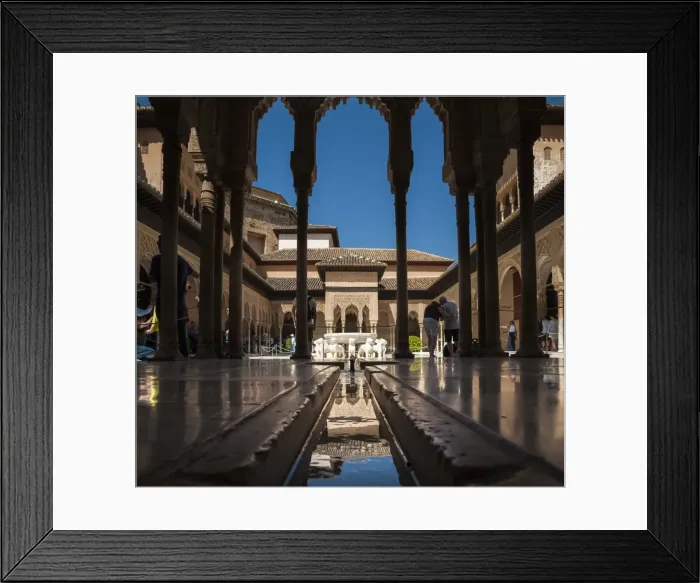 Framed Print : Court of the Lions, Alhambra, UNESCO World Heritage Site, Granada, Province of Granada Framed Print : Court of the Lions, Alhambra, UNESCO World Heritage Site, Granada, Province of Granada