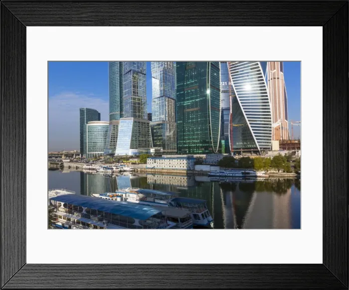 Framed Print : Skyscrapers of the Modern Moscow-City International business and finance development Framed Print : Skyscrapers of the Modern Moscow-City International business and finance development