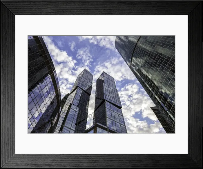 Framed Print : Skyscrapers of the Modern Moscow-City International business and finance development Framed Print : Skyscrapers of the Modern Moscow-City International business and finance development