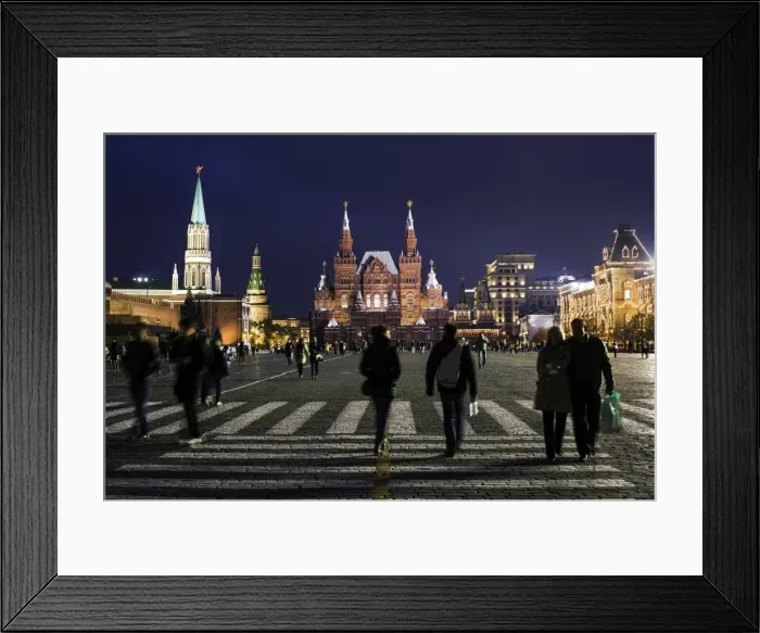 Framed Print : Red Square and the State History Museum, UNESCO World Heritage Site, Moscow, Russia