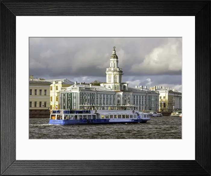 Framed Print : Building of the first Russian museum Kunstkamera (Kustkammer) in St. Petersburg, Russia Framed Print : Building of the first Russian museum Kunstkamera (Kustkammer) in St. Petersburg, Russia