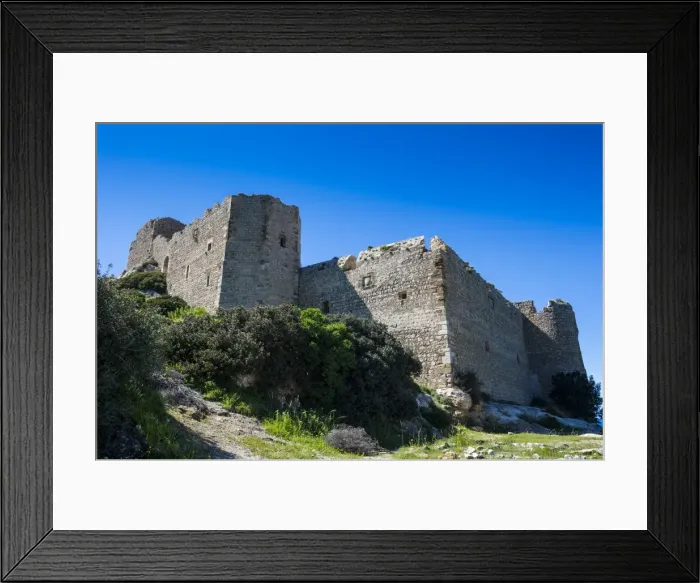 Framed Print : Kritinia castle, Rhodes, Dodecanese Islands, Greek Islands, Greece, Europe Framed Print : Kritinia castle, Rhodes, Dodecanese Islands, Greek Islands, Greece, Europe