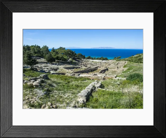 Framed Print : Ruins of ancient Kameiros, Kalavarda, Rhodes, Dodecanese Islands, Greek Islands, Greece Framed Print : Ruins of ancient Kameiros, Kalavarda, Rhodes, Dodecanese Islands, Greek Islands, Greece