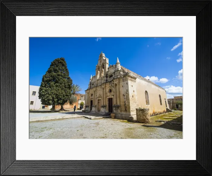 Framed Print : Historical Arkadi monastery, Crete, Greek Islands, Greece, Europe Framed Print : Historical Arkadi monastery, Crete, Greek Islands, Greece, Europe