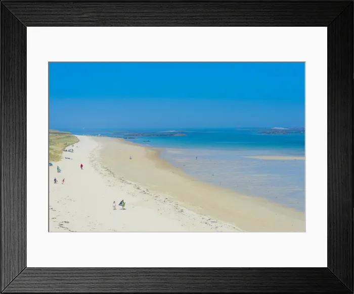 Framed Print : View over Shell Beach, Herm, Channel Islands, United Kingdom, Europe Framed Print : View over Shell Beach, Herm, Channel Islands, United Kingdom, Europe