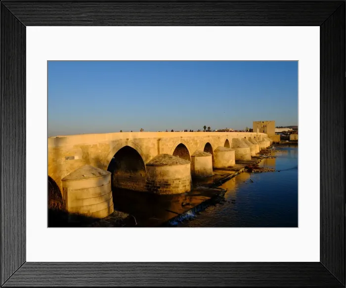 Framed Print : Calahorra Tower and the Roman bridge (Puente Romano) over the Rio Guadalquivir, UNESCO