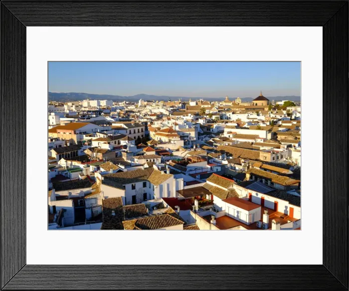 Framed Print : View of Cordoba from the Mezquita Cathedral bell tower, Cordoba, Andalucia, Spain, Europe Framed Print : View of Cordoba from the Mezquita Cathedral bell tower, Cordoba, Andalucia, Spain, Europe