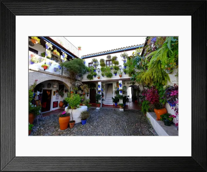 Framed Print : Courtyard of Casa Patio, Cordoba, Andalucia, Spain, Europe Framed Print : Courtyard of Casa Patio, Cordoba, Andalucia, Spain, Europe