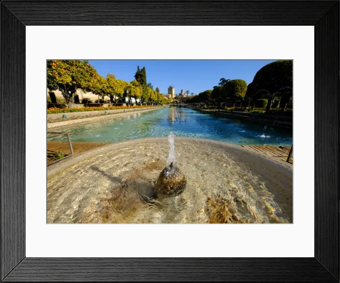 Framed Print : Fountain in the Alcazar de los Reyes Cristianos, UNESCO World Heritage Site, Cordoba Framed Print : Fountain in the Alcazar de los Reyes Cristianos, UNESCO World Heritage Site, Cordoba