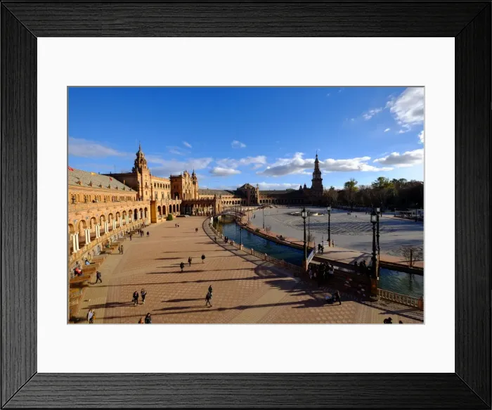 Framed Print : Plaza de Espana, built for the Ibero-American Exposition of 1929, Seville, Andalucia Framed Print : Plaza de Espana, built for the Ibero-American Exposition of 1929, Seville, Andalucia