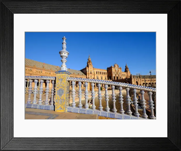 Framed Print : Plaza de Espana, built for the Ibero-American Exposition of 1929, Seville, Andalucia Framed Print : Plaza de Espana, built for the Ibero-American Exposition of 1929, Seville, Andalucia