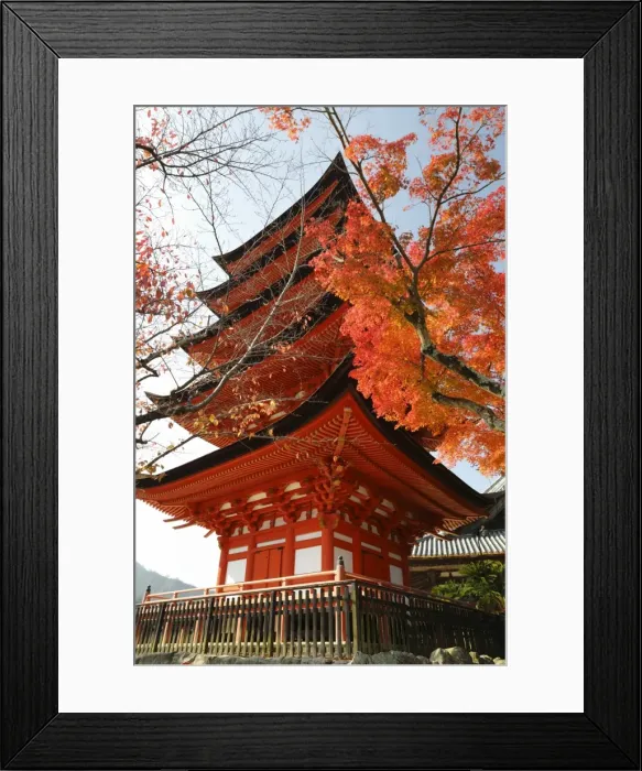 Framed Print : Five-Storey Pagoda (Gojunoto) in autumn, UNESCO World Heritage Site, Miyajima Island Framed Print : Five-Storey Pagoda (Gojunoto) in autumn, UNESCO World Heritage Site, Miyajima Island
