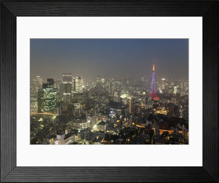 Framed Print : Dusk view of Tokyo from Tokyo City View observation deck, Roppongi Hills, Tokyo, Japan Framed Print : Dusk view of Tokyo from Tokyo City View observation deck, Roppongi Hills, Tokyo, Japan