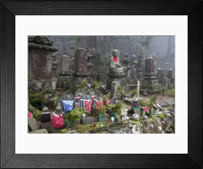Framed Print : Buddhist cemetery of Oku-no-in, Koyasan (Koya-san), Kansai, Japan, Asia Framed Print : Buddhist cemetery of Oku-no-in, Koyasan (Koya-san), Kansai, Japan, Asia
