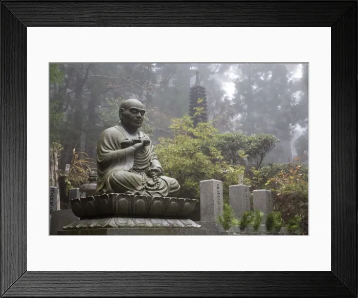 Framed Print : Buddhist cemetery of Oku-no-in, Koyasan (Koya-san), Kansai, Japan, Asia Framed Print : Buddhist cemetery of Oku-no-in, Koyasan (Koya-san), Kansai, Japan, Asia