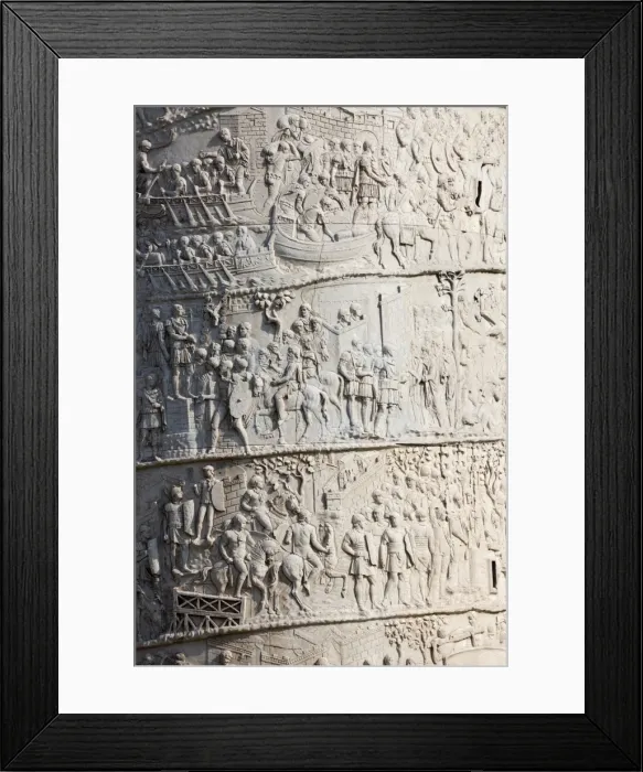 Framed Print : Detail from the Column of Trajan, Trajan Forum (Foro Traiano), UNESCO World Heritage Site Framed Print : Detail from the Column of Trajan, Trajan Forum (Foro Traiano), UNESCO World Heritage Site
