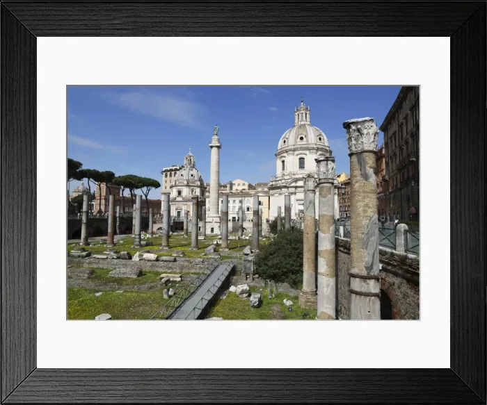 Framed Print : Ruins of Trajan Forum (Foro Traiano) with Trajans Column and Santa Maria di Loreto Framed Print : Ruins of Trajan Forum (Foro Traiano) with Trajans Column and Santa Maria di Loreto