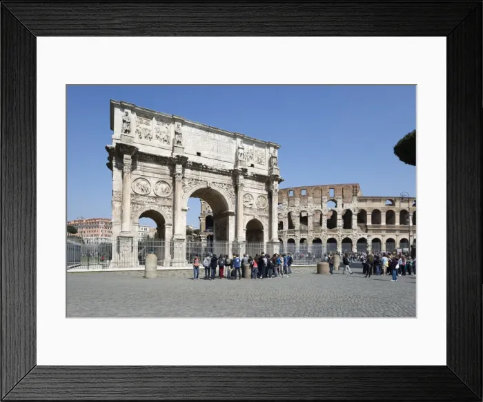 Framed Print : Arch of Constantine (Arco di Costantino) and the Colosseum, UNESCO World Heritage Site Framed Print : Arch of Constantine (Arco di Costantino) and the Colosseum, UNESCO World Heritage Site