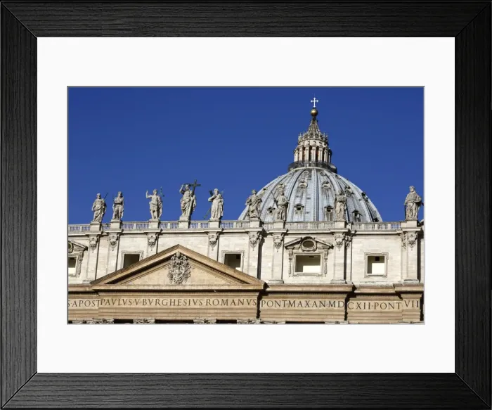 Framed Print : St. Peters Basilica, UNESCO World Heritage Site, Vatican City, Rome, Lazio, Italy Framed Print : St. Peters Basilica, UNESCO World Heritage Site, Vatican City, Rome, Lazio, Italy