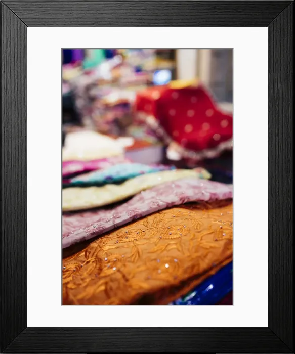 Framed Print : Shastri Textiles Market at night, Amritsar, Punjab, India, Asia Framed Print : Shastri Textiles Market at night, Amritsar, Punjab, India, Asia