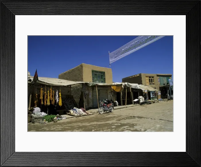 Framed Print : Main street of Bamiyan, Afghanistan, Asia Framed Print : Main street of Bamiyan, Afghanistan, Asia