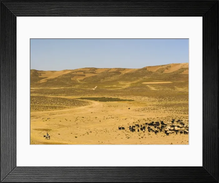 Framed Print : Man on donkey, between Chakhcharan and Jam, Afghanistan, Asia