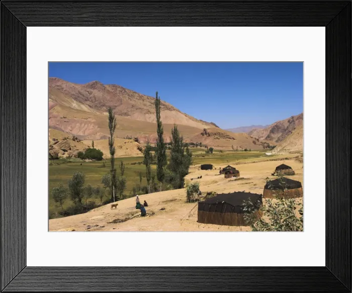 Framed Print : Aimaq nomad yurts near Pal-Kotal-i-Guk, between Chakhcharan and Jam, Afghanistan, Asia Framed Print : Aimaq nomad yurts near Pal-Kotal-i-Guk, between Chakhcharan and Jam, Afghanistan, Asia