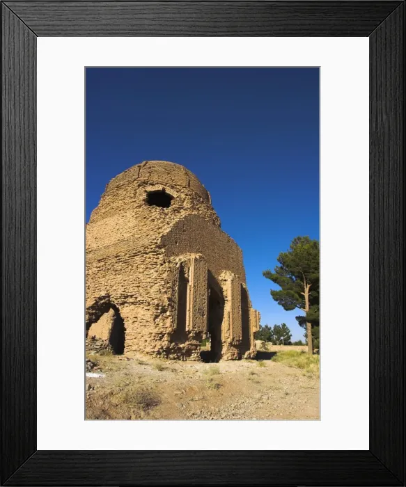 Framed Print : Chist-I-Sharif, Ghorid (12th century) ruins believed to be a mausoleum or madrassa Framed Print : Chist-I-Sharif, Ghorid (12th century) ruins believed to be a mausoleum or madrassa