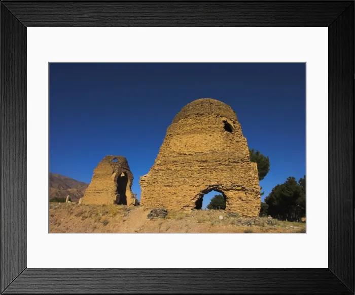 Framed Print : Chist-I-Sharif, Ghorid (12th century) ruins believed to be a mausoleum or madrassa Framed Print : Chist-I-Sharif, Ghorid (12th century) ruins believed to be a mausoleum or madrassa