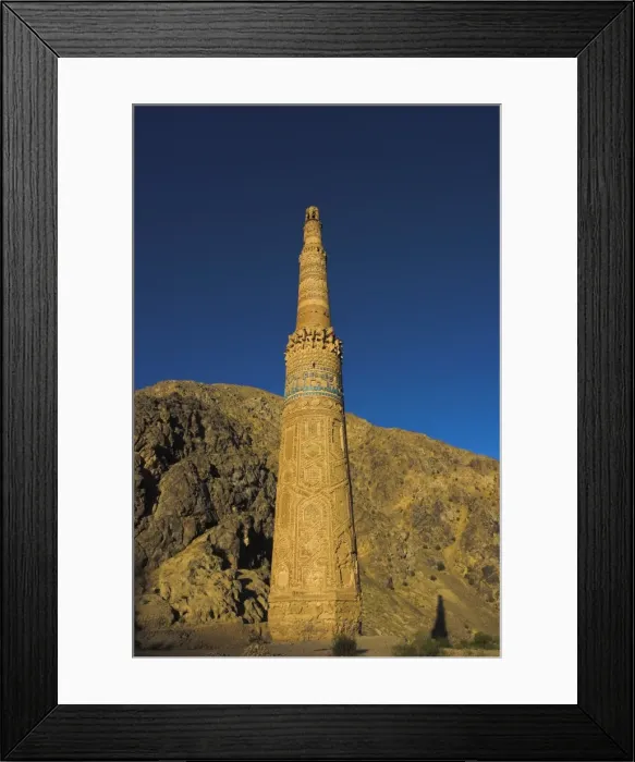 Framed Print : Minaret of Jam, UNESCO World Heritage Site, dating from the 12th century Framed Print : Minaret of Jam, UNESCO World Heritage Site, dating from the 12th century