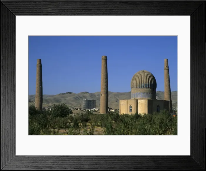 Framed Print : Gaur Shads Mausoleum, part of the Mousallah Complex, Herat, Afghanistan, Asia Framed Print : Gaur Shads Mausoleum, part of the Mousallah Complex, Herat, Afghanistan, Asia