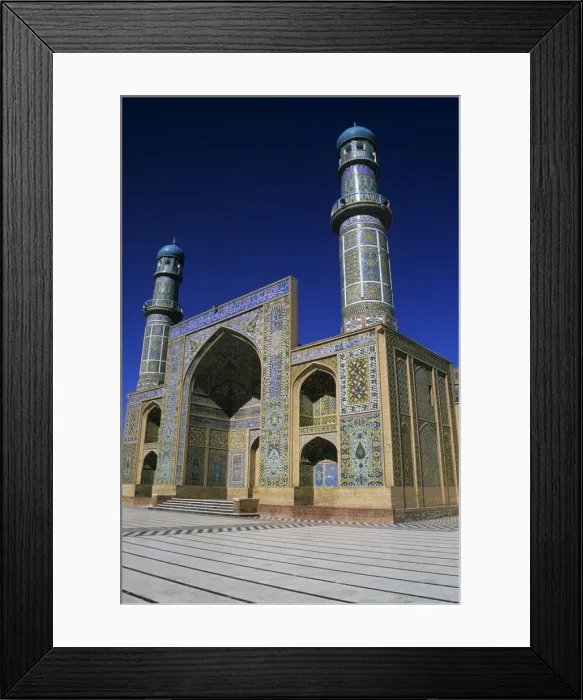 Framed Print : Friday Mosque (Masjet-eJam), restored since 1943, originally laid out in the year 1200 by the Ghorid Sultan Ghiyasyddin on the site of an earlier 10th century mosque, Herat Framed Print : Friday Mosque (Masjet-eJam), restored since 1943, originally laid out in the year 1200 by the Ghorid Sultan Ghiyasyddin on the site of an earlier 10th century mosque, Herat